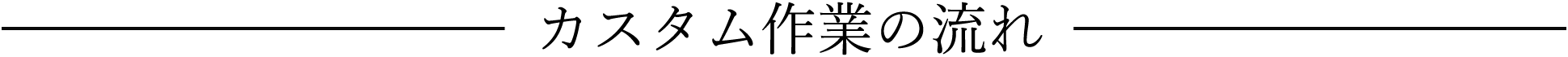 カスタマイズ作業の流れ